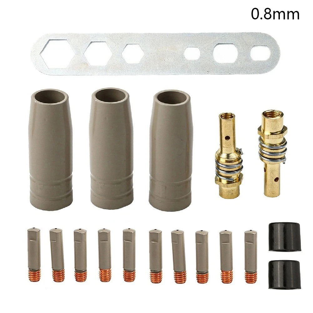 Set of 18 Welding Nozzles for 15AK (0.8mm Aperture)