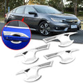 Chrome Door Handle Surround Covers for Honda Civic Sedan (2016–2021)