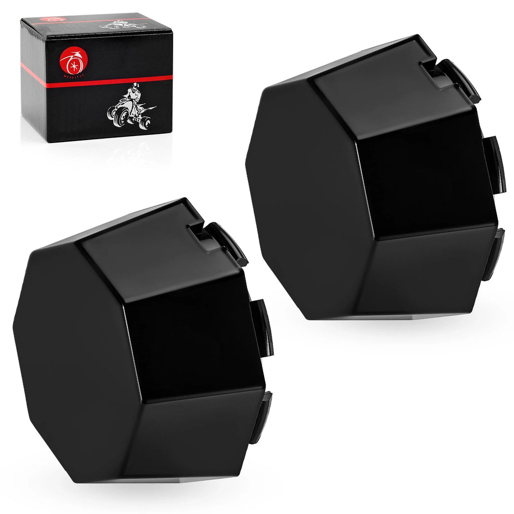 2 Pack Hub Cap Cover for Polaris Sportsman 570 SP Touring (2017–2019) Matte Black