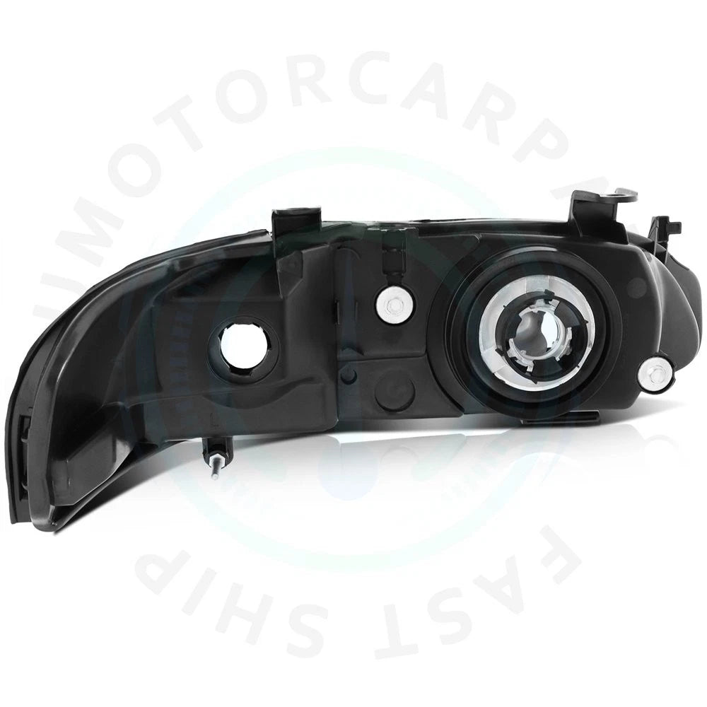 Pair Black Housing Headlights for Nissan Sentra (2000–2003)