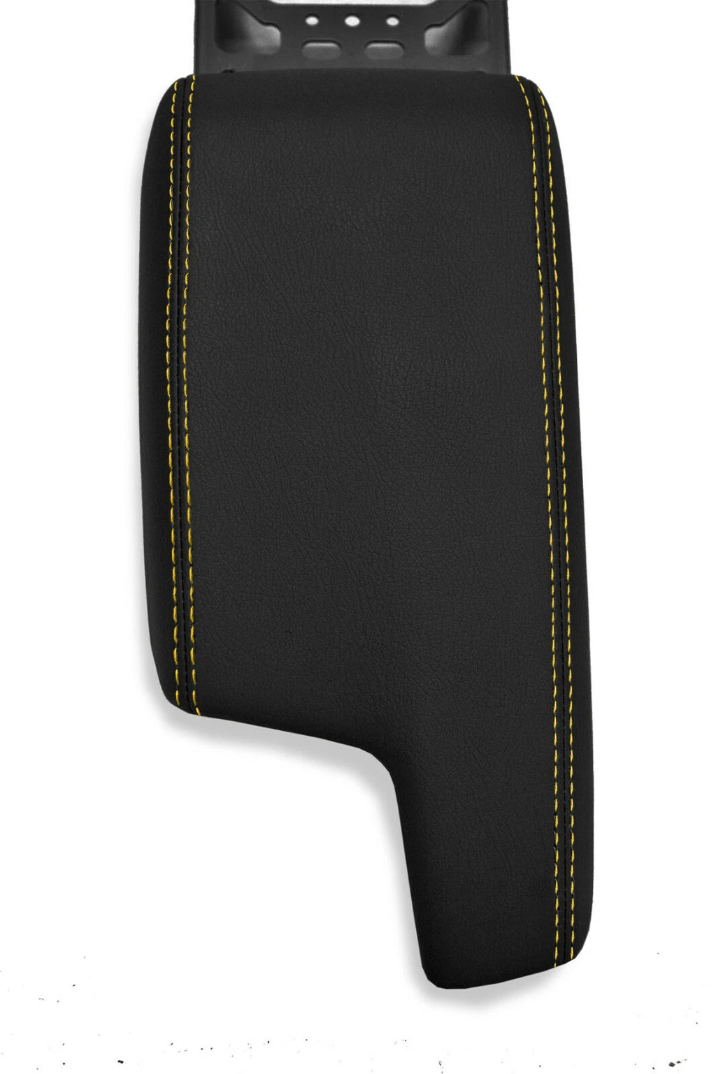 Leather Console Lid Armrest Cover for Subaru Impreza (2017–2020) Yellow Stitch