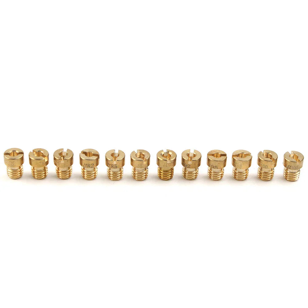 6mm Carburetor Main Jets for Dellorto SHA PHBG (75-102) - 12pcs