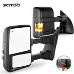 Pair Power Heated Amber Tow Mirrors for Ford F250 F350 F450 (2008–2016)