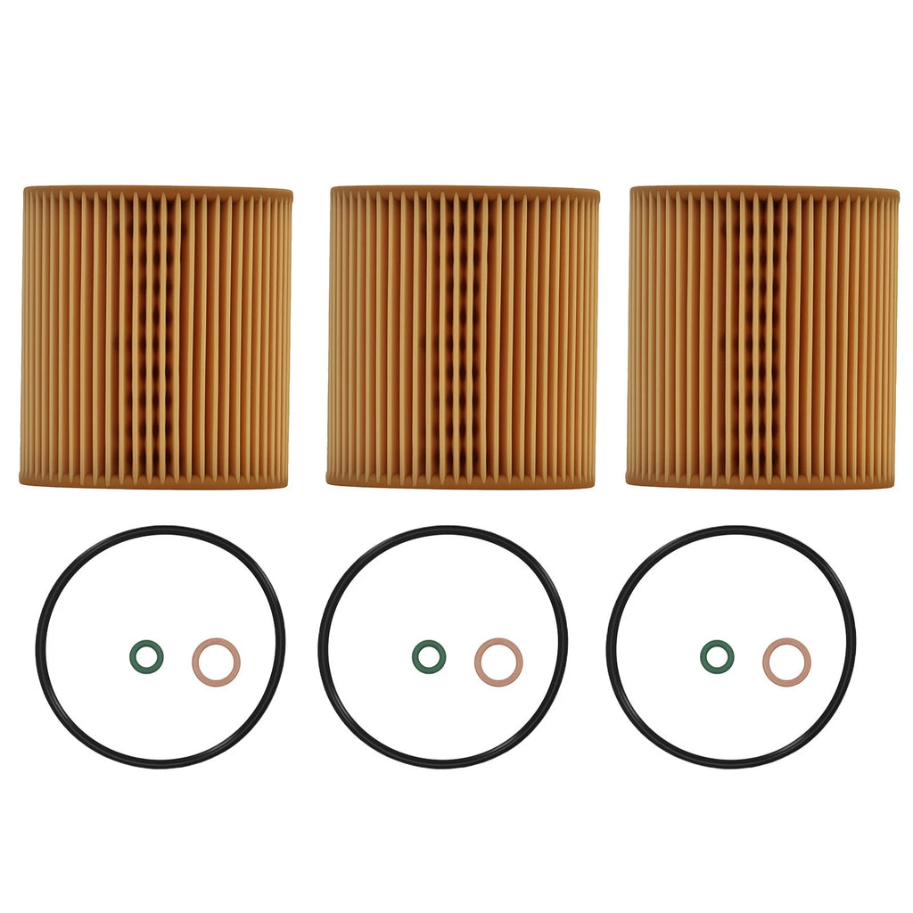 Oil Filter Set of 3 for BMW Z4 640i M2 3.0L (2006–2020) 11427566327