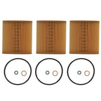 Oil Filter Set of 3 for BMW Z4 640i M2 3.0L (2006–2020) 11427566327