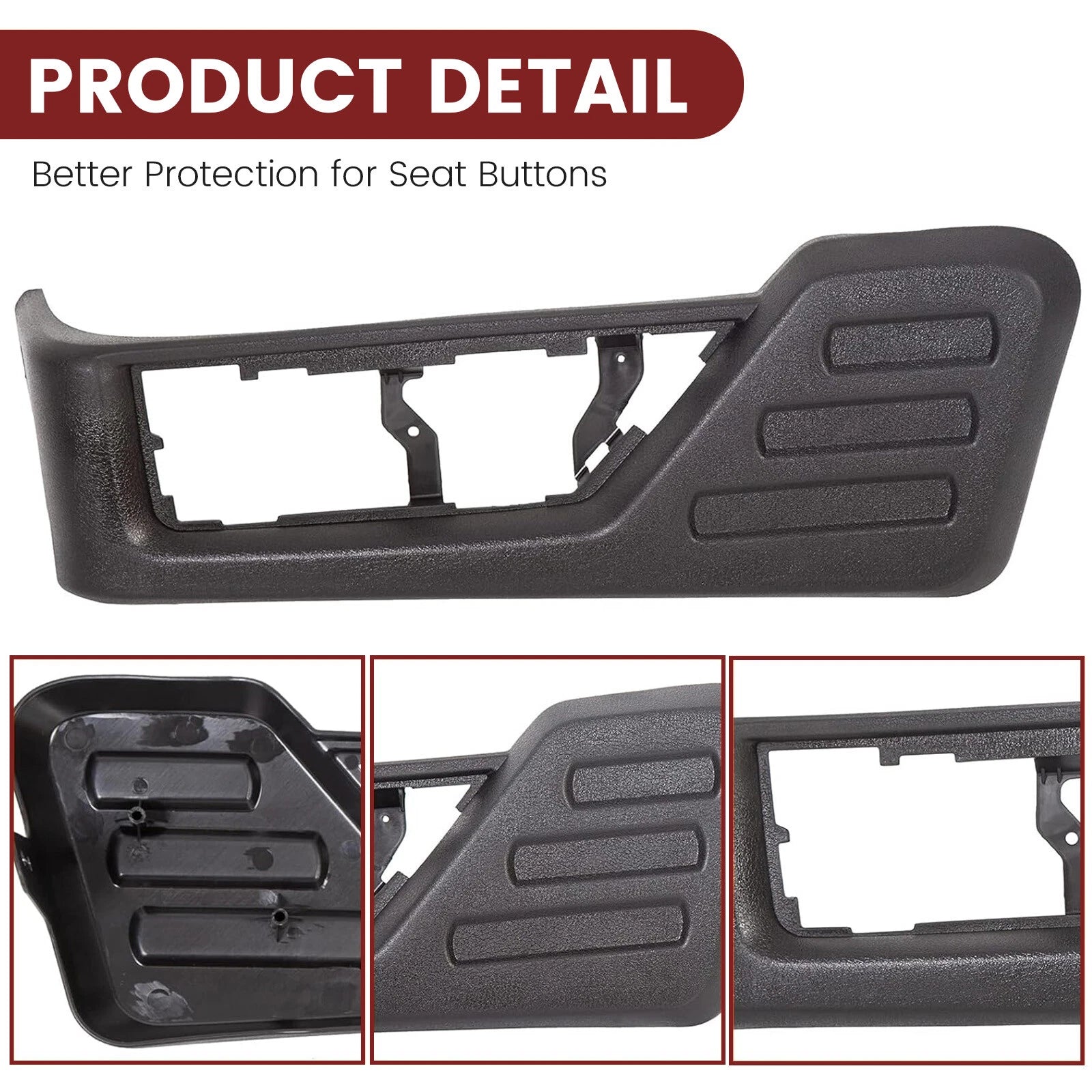 Driver Seat Panel Trim Cover for Ford F250 F350 F450 Super Duty (2008–2010)