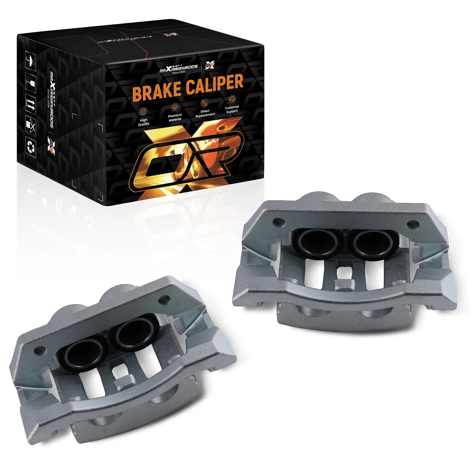 Rear L & R Brake Caliper w/ Bracket for Ford F-250 F-350 Super Duty (2008–2012)