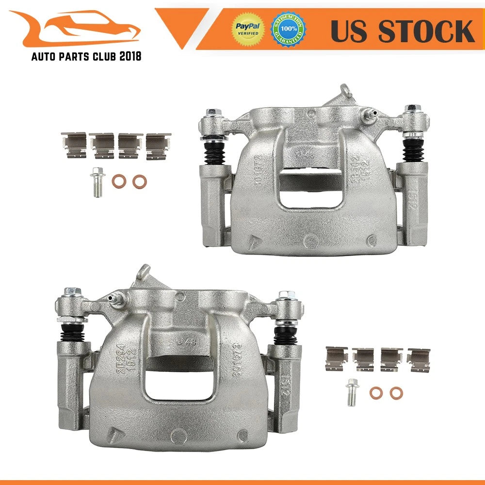 Front Pair Brake Calipers w/ Bracket for Ford Transit-150 250 350 (2015–2019)