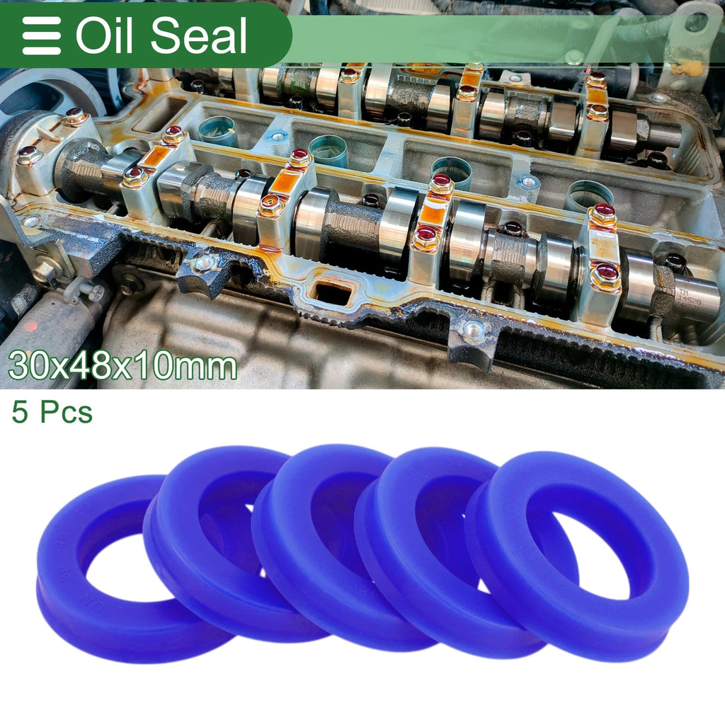 Set of 5 Oil Seal Rotary Shaft Seal 30x48x10mm for Various Models 