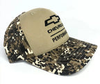 Digital Camo Hat Cap for Chevy Performance Black Bowtie Emblem Logo (One Size)
