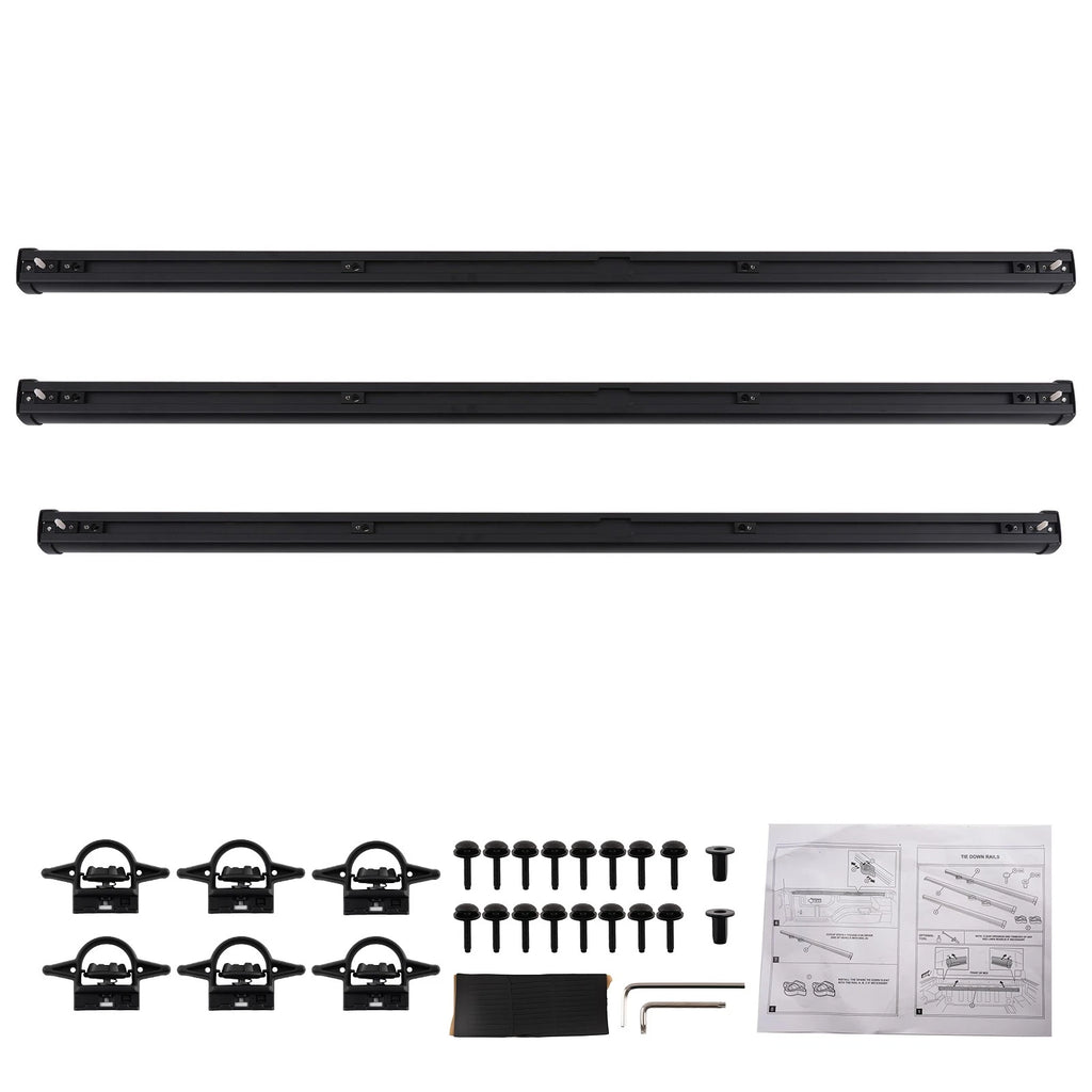 Bed Rail System Kit for Jeep Gladiator (2020–2023) 82215956, 110kg Load, Black
