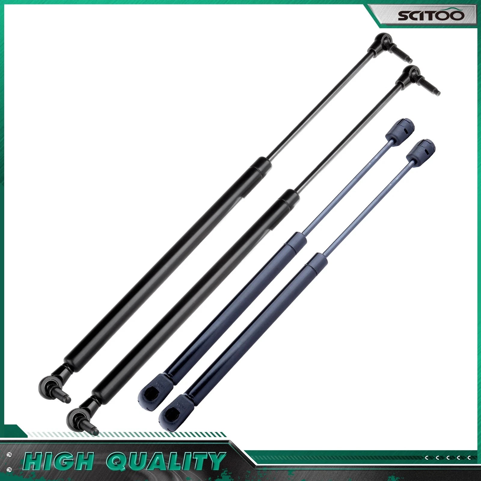 2 Hood & 2 Liftgate Lift Supports Gas Struts for Jeep Grand Cherokee (2005–2010)