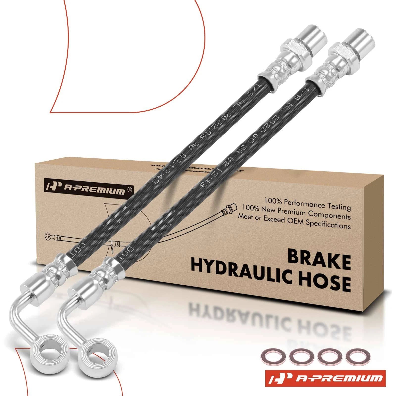 2X Rear Brake Hydraulic Hose for Subaru Outback (2000–2004) Legacy (1999–2009)