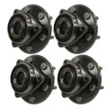 Moog Front & Rear Wheel Bearing and Hub Assemblies Kit for Chevy GMC Saturn