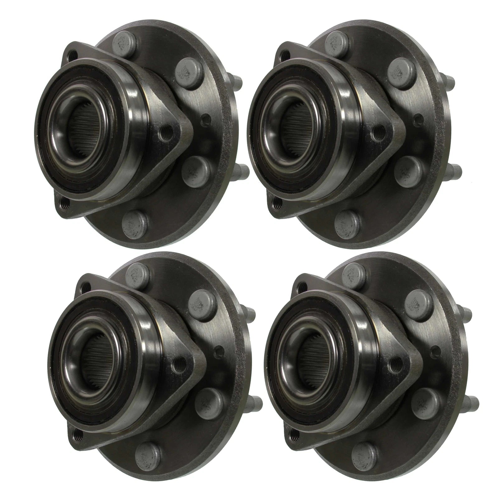 Moog Front & Rear Wheel Bearing and Hub Assemblies Kit for Chevy GMC Saturn