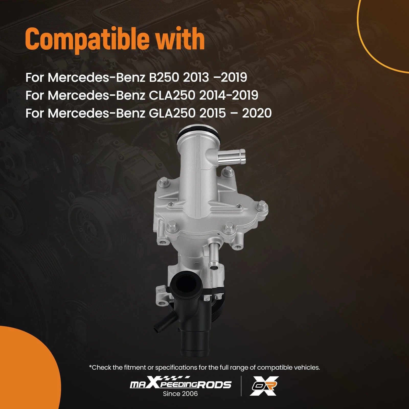 Custom Water Pump for Mercedes B250/CLA250/GLA250 (2013-2020)