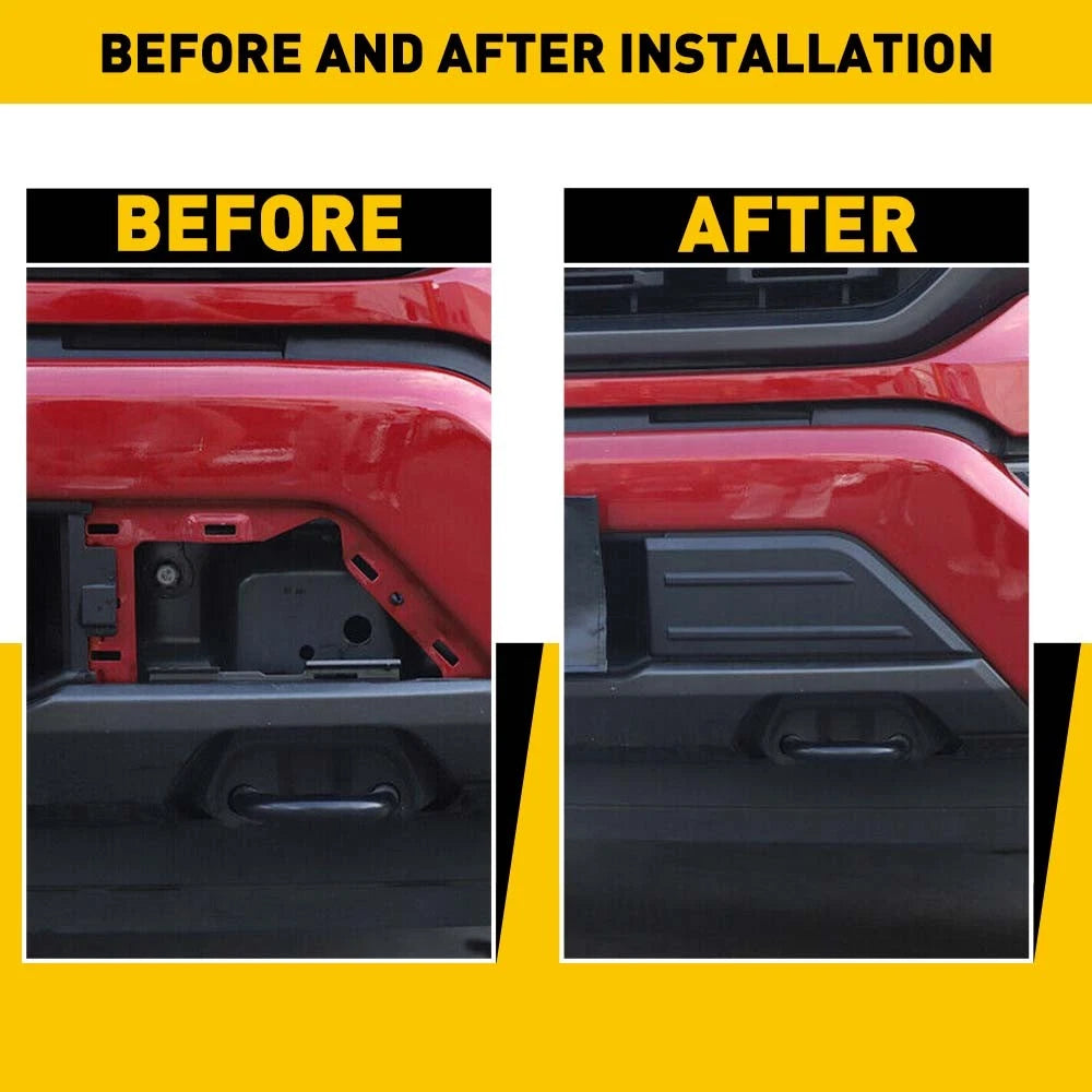 2Pcs Black Front Bumper Corner Panel Cover Trim for Ford F150 (2021-2023)