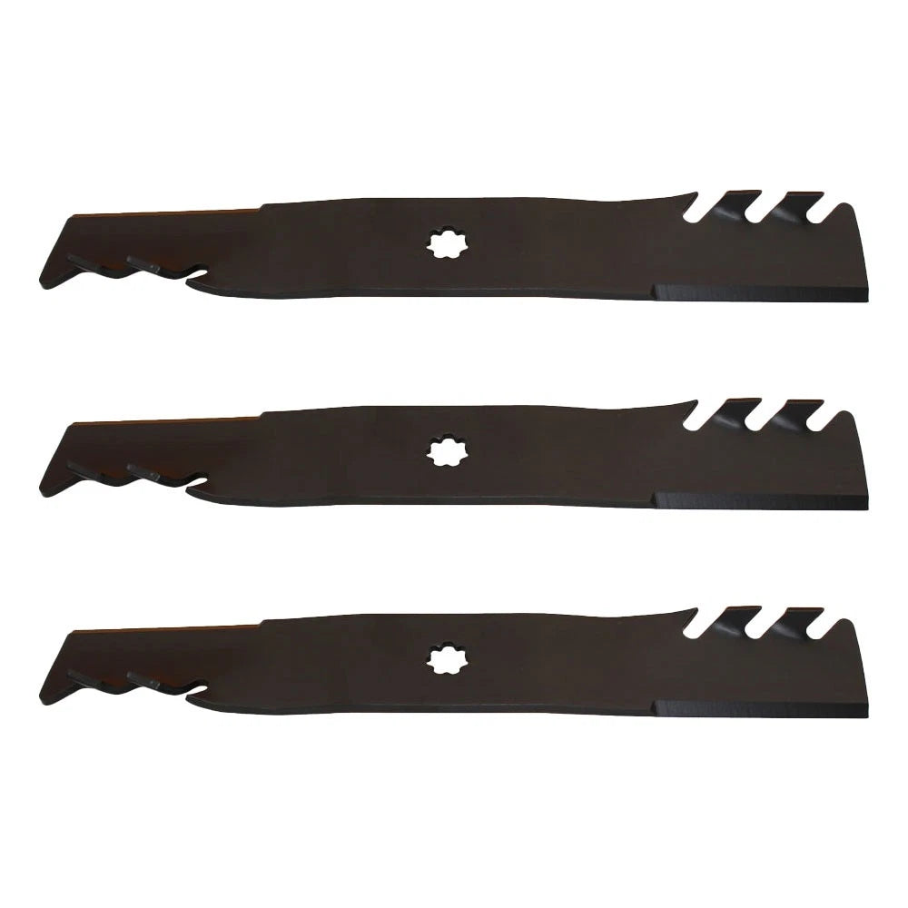 3 Mulching Replacement Blades for John Deere X140, D140, D150, D160 (48")