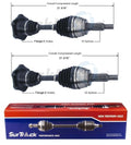 Set of 2 Front CV Axle Shafts for Chevrolet Tahoe K2500 Silverado 1500 (1995–2006)