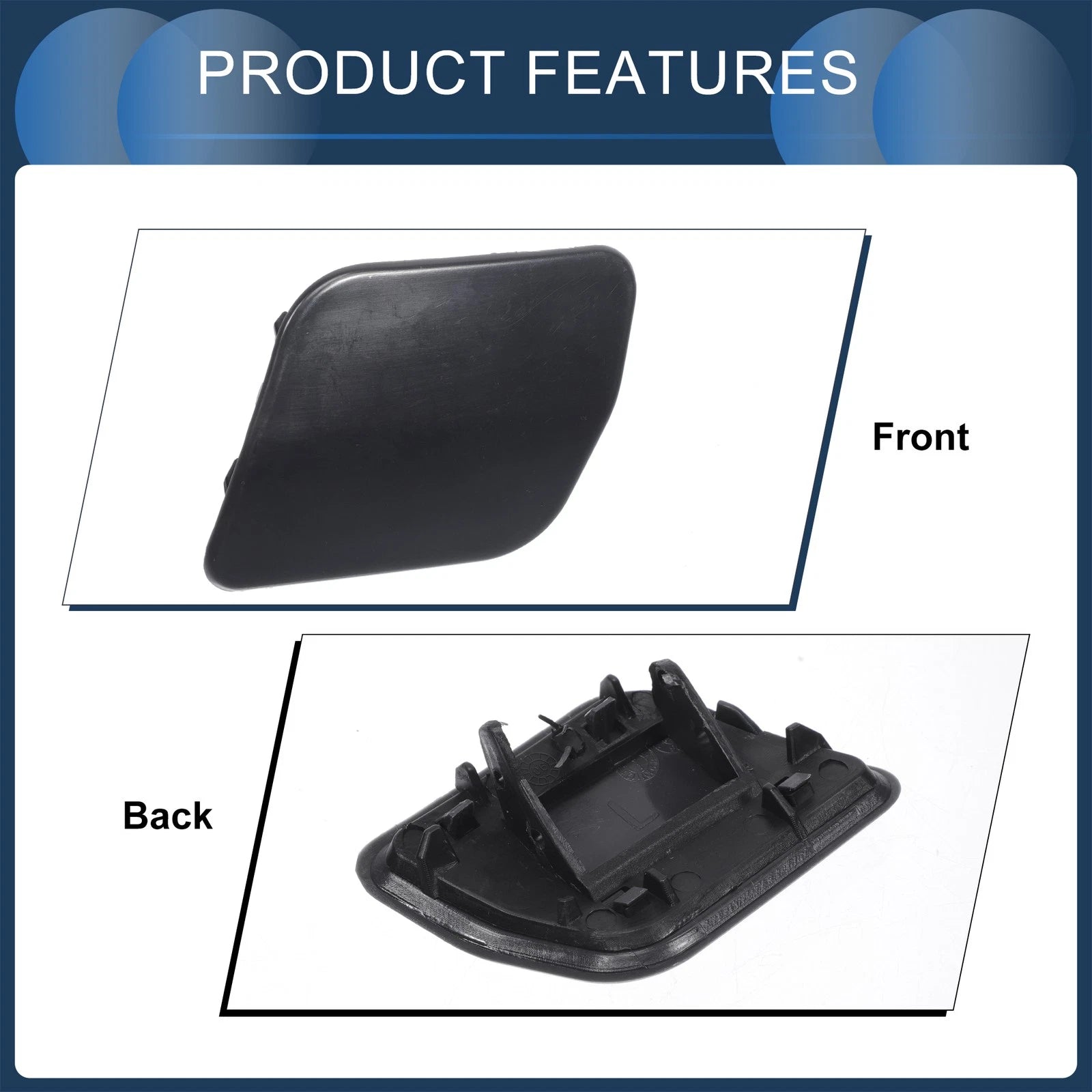 Front Left Washer Nozzle Cover Cap for Volkswagen Touareg (2007–2010)