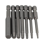 7pcs Hexagon Socket Screwdriver Bit Set for Electric Tools (65mm)