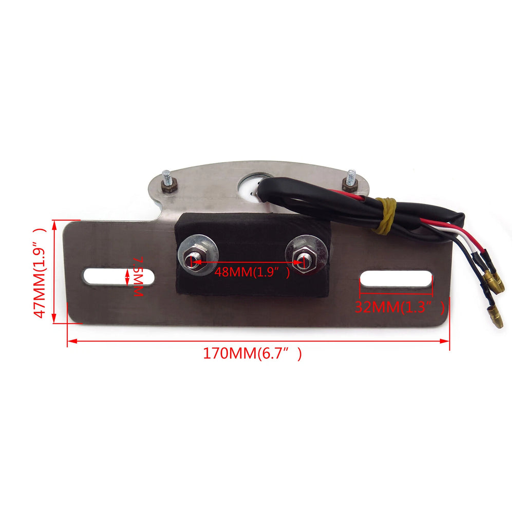 LED Brake Tail Lights for Bobber Cafe Racer Clubman (12V)