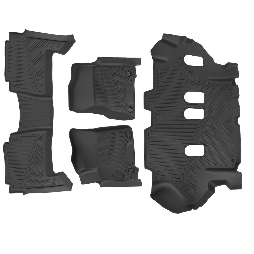 All-Weather Floor Mats for Nissan Armada/Infiniti QX80 (2019–2022) TPE Black