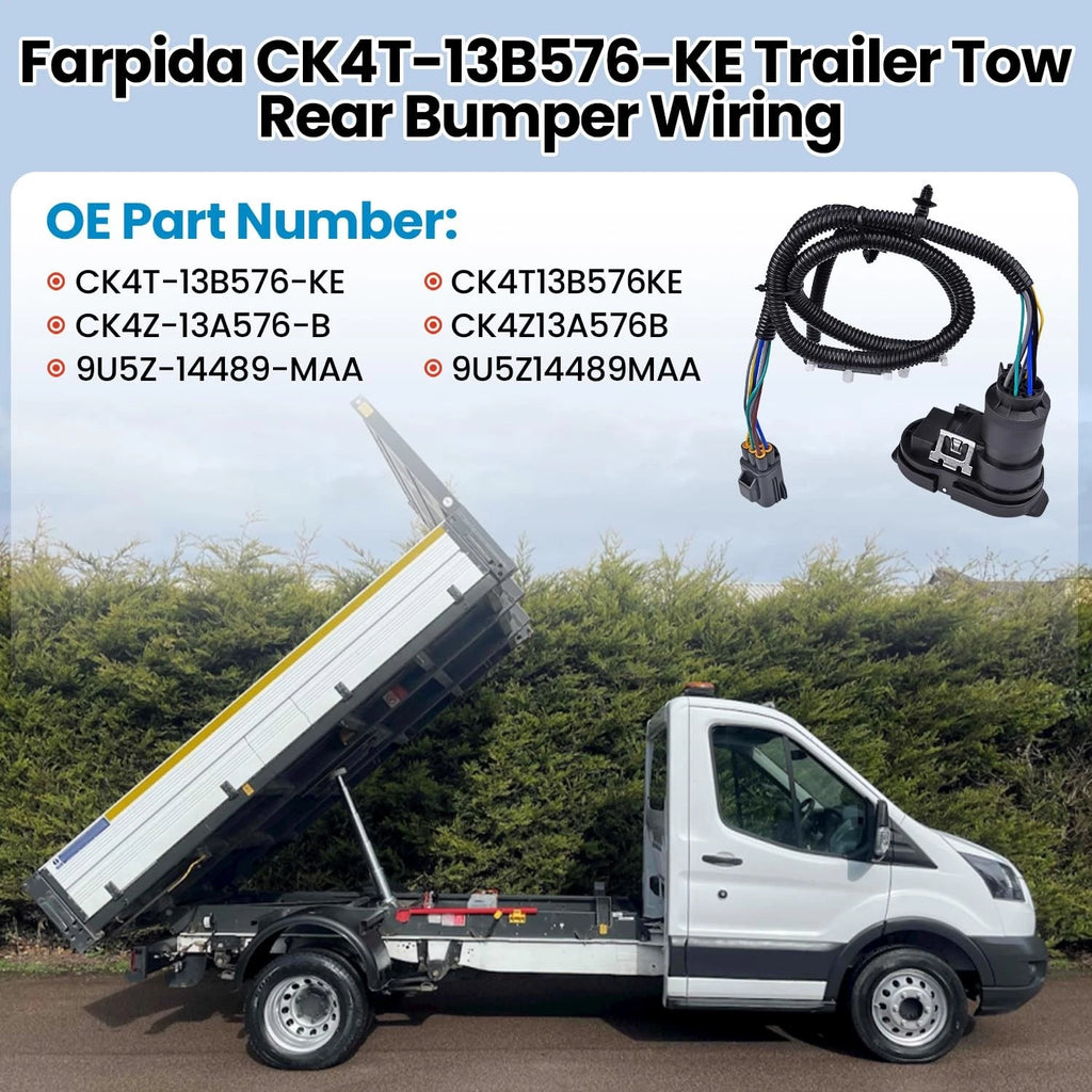 Trailer Tow Wiring Connector Harness for Ford Transit 150 (2015-2019)