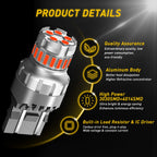 2X AUXITO 7440 7443 LED Turn Signal Light Bulbs for Various Vehicles (CANBUS)