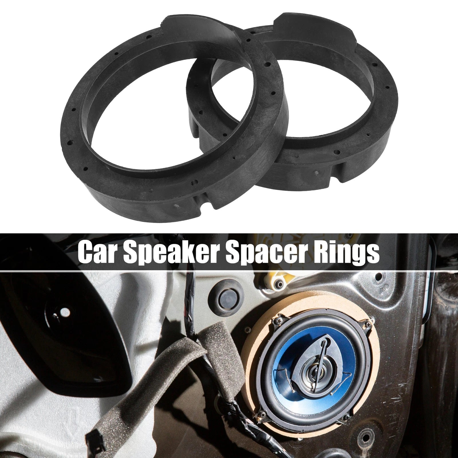 6.5" Speaker Adapter Spacer Ring with Wire for Volkswagen Passat 