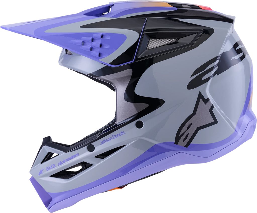 Alpinestars SM3 Youth Off-Road Helmet for Youth Medium (3-Snap Visor)