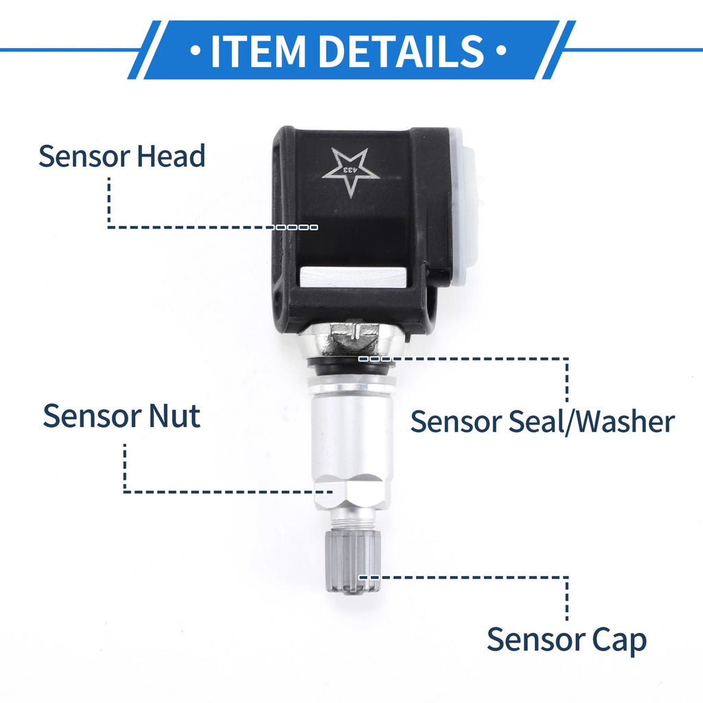 Tire Pressure Sensor for BMW 3 Series (2019–2024) No.36106887147 433MHz