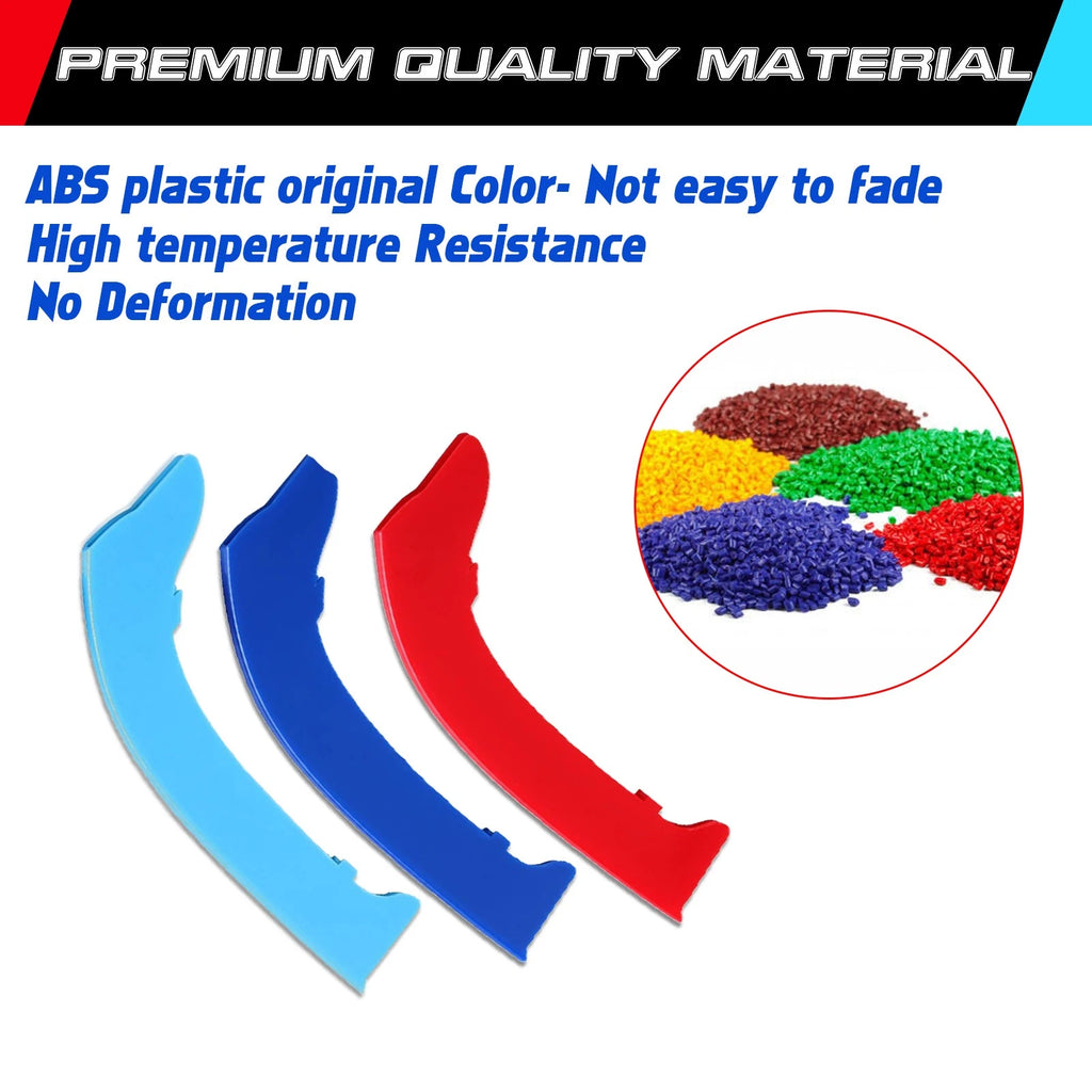 M-Sport Color Kidney Grille Insert Trims for BMW E90 E91 3 Series (2009-2012)