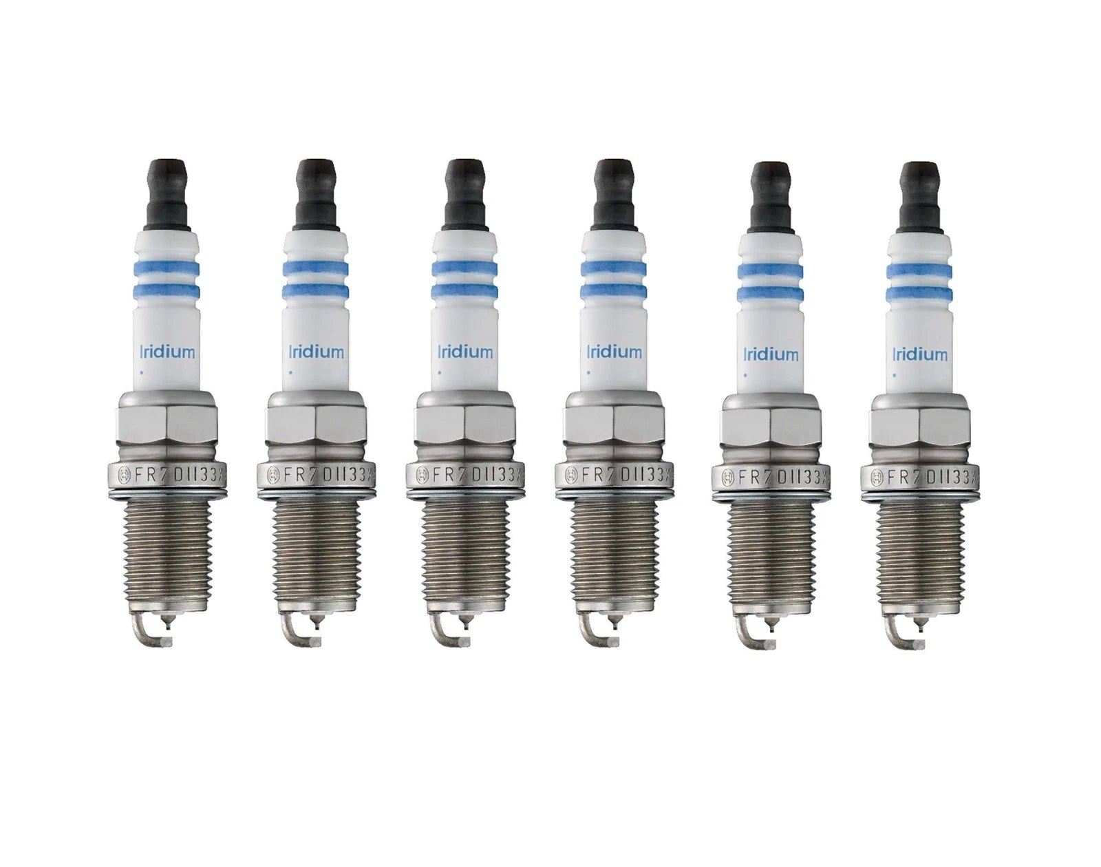 Set of 6 Bosch OE Double Iridium Spark Plugs for Acura Audi Ford Jaguar