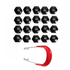 20PCS Wheel Nut Bolt Removal Tool 21MM Alloy Covers for