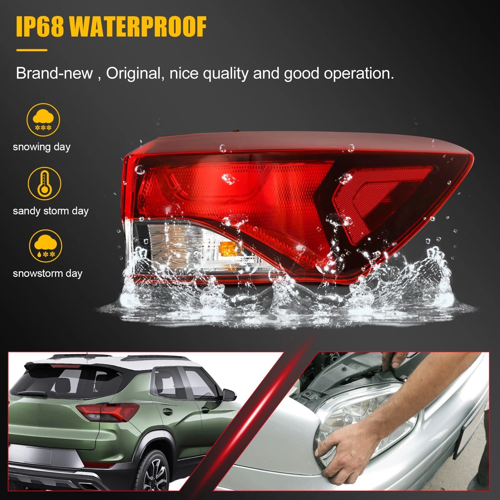 Outer Right Passenger Tail Light Assembly for Chevrolet Trailblazer (2021–2025)