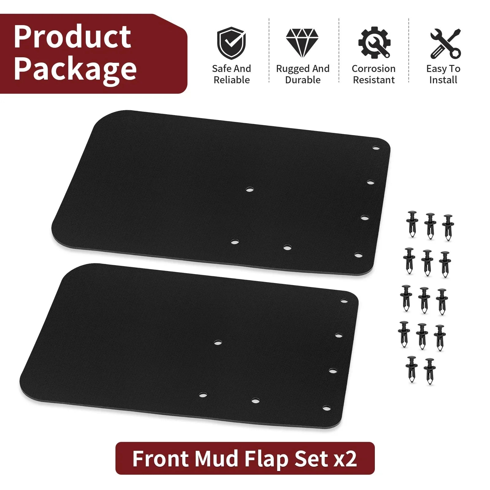 Front Mud Flap Set Kawasaki Teryx KRX 1000 SE KRF1000 (2023–2024)