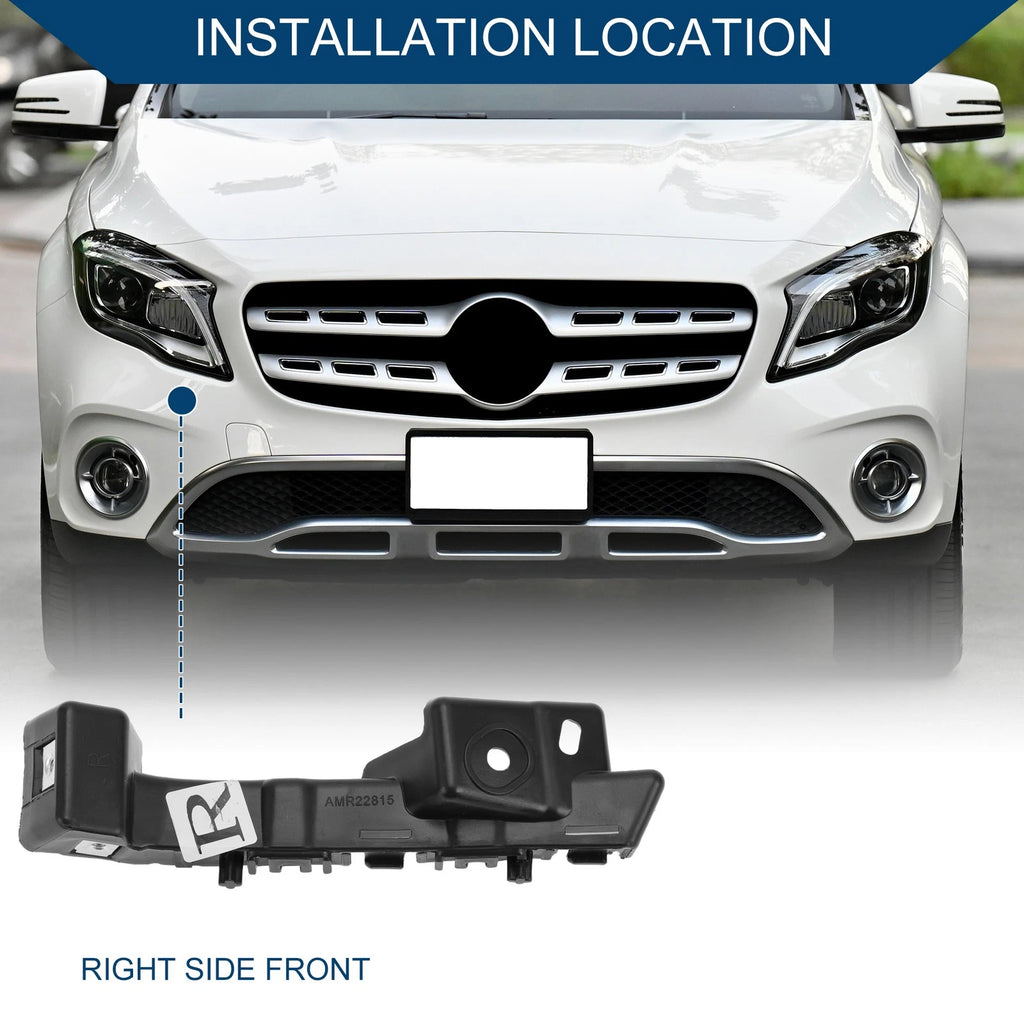 Right Front Bumper Support Bracket for Chevy Malibu (2016–2022) ABS Black