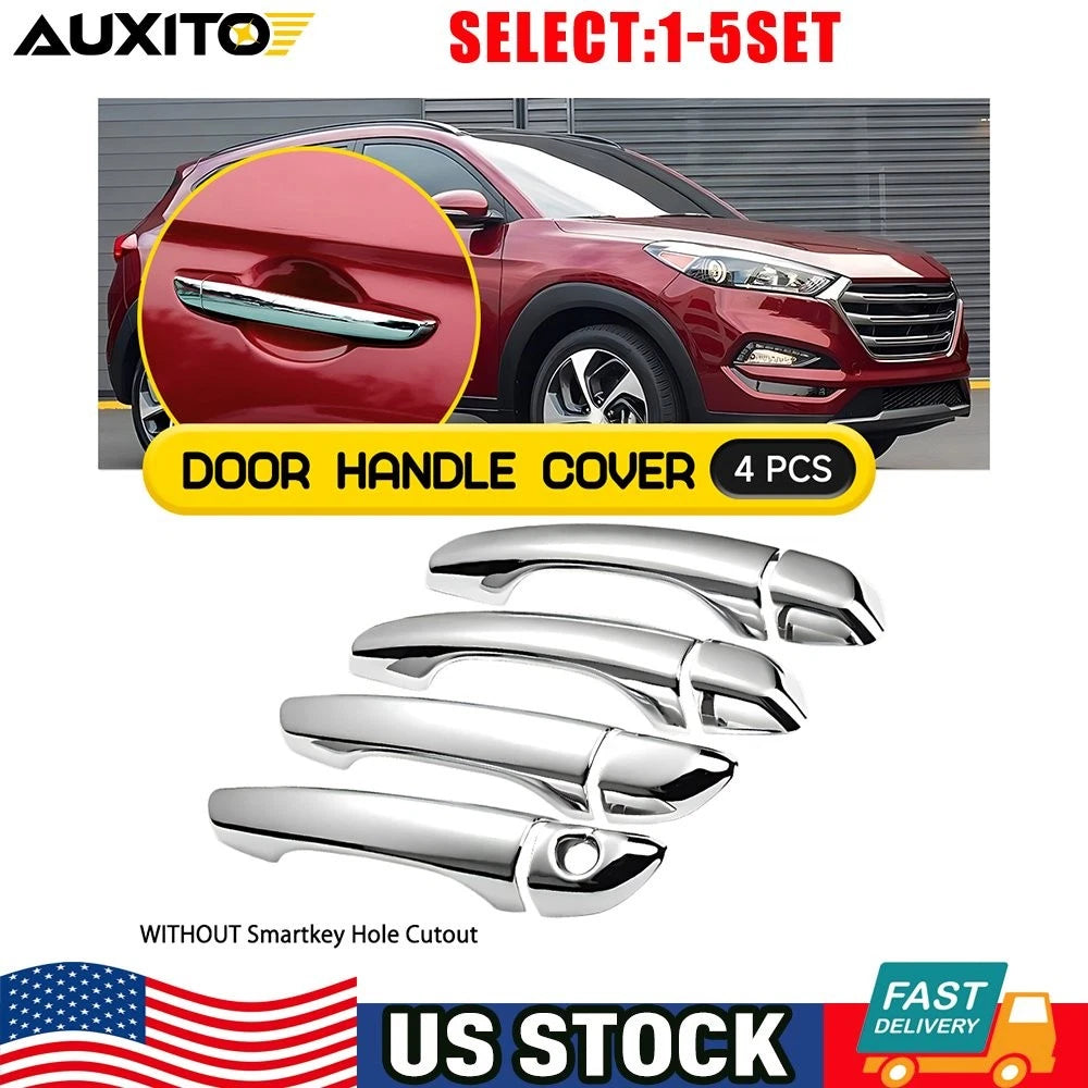 Set of 2 Chrome Door Handle Covers for Hyundai Tucson (2016–2021) OEM 4-20X
