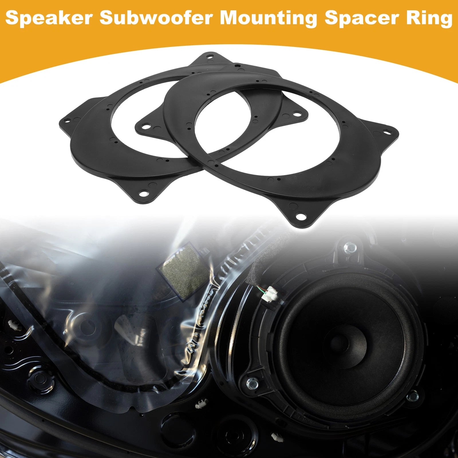 2X Speaker Spacer Ring Adapter for Toyota Corolla (2007–2018)