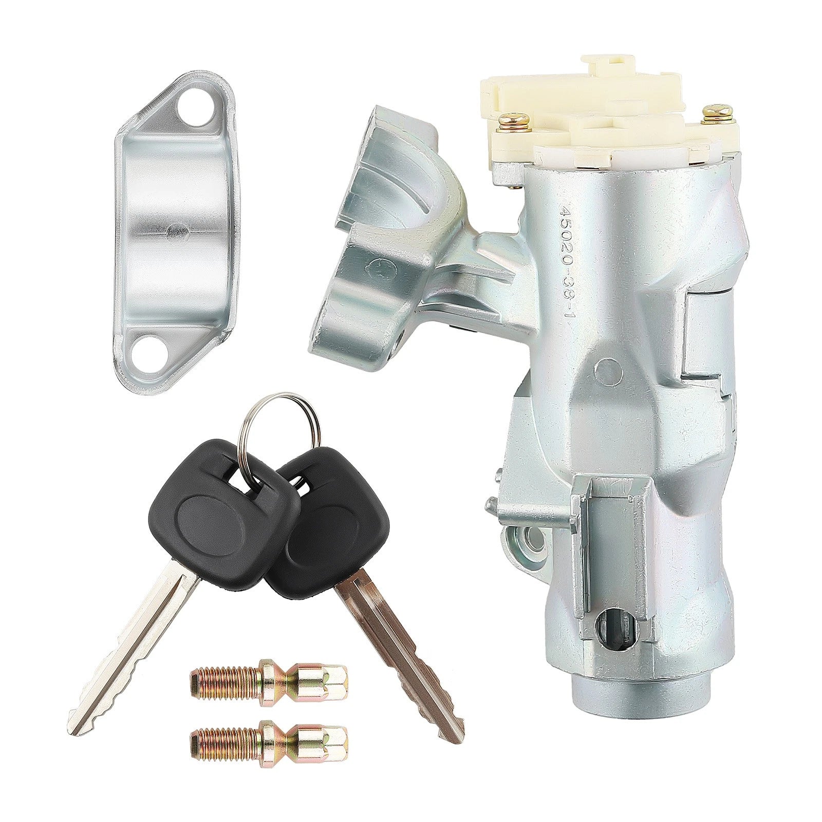 Ignition Lock Cylinder Assembly with Bracket & 2 Keys for Toyota Corolla (1998–2002)
