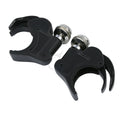 Set of 2 Black 41mm Windshield Clamps for Harley Softail FXSTB (1988–2013)