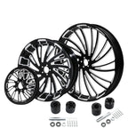 Set of 2 Wheels for Harley Electra Glide (2009–2025) - 21" Front, 18" Rear