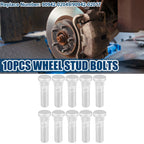 10pcs M12-1.25 Wheel Stud Bolts for Subaru Toyota (No. 28365-FE001/28365-FE000)
