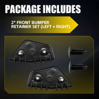 Set of 2 Bumper Brackets for Ford Mustang (2018–2023) Front Left & Right