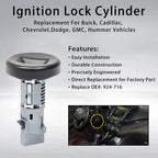 Ignition Switch Lock Cylinder Repair Kit for Chevy GMC Cadillac (2005-2014)