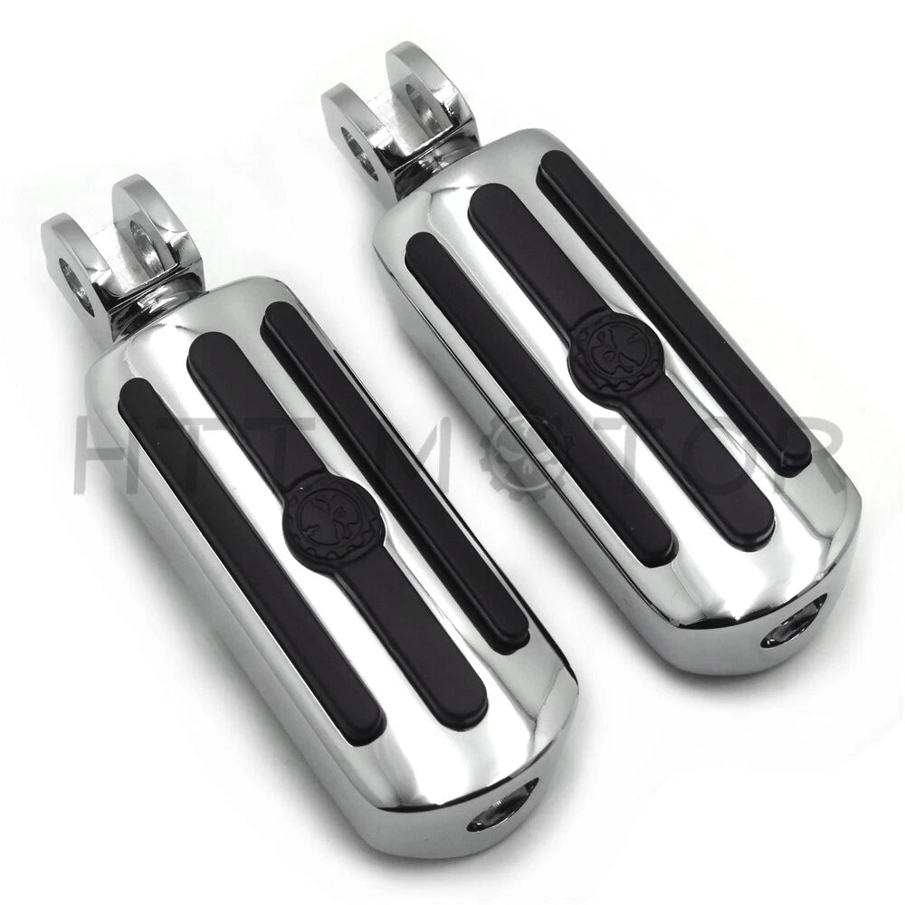 Custom Skull Footpegs for Kawasaki Vulcan 1500 800 900 (1996–2009)
