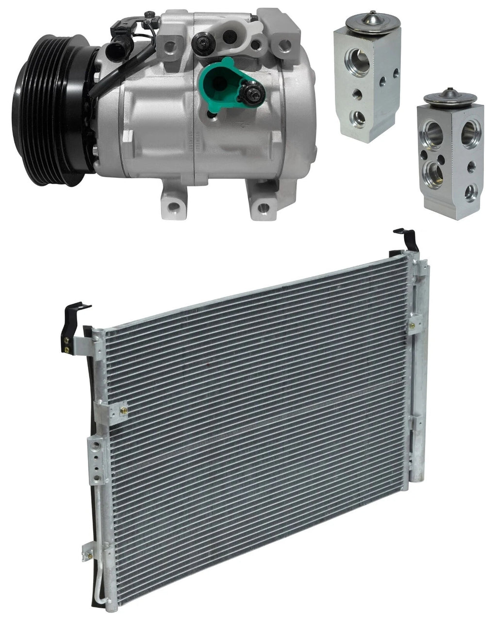 AC Compressor Kit With Condenser for Hyundai Entourage 3.8L (2010-2010)