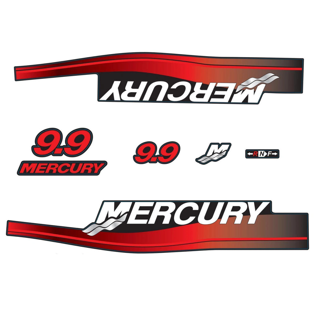 Decals Sticker for Mercury Outboard 2-Stroke 9.9hp (1999–2006) 12836A00