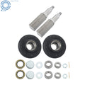 Set of 2 Square Spindles for 7000 lbs Axle (8 on 6.5" Wheel Hub)